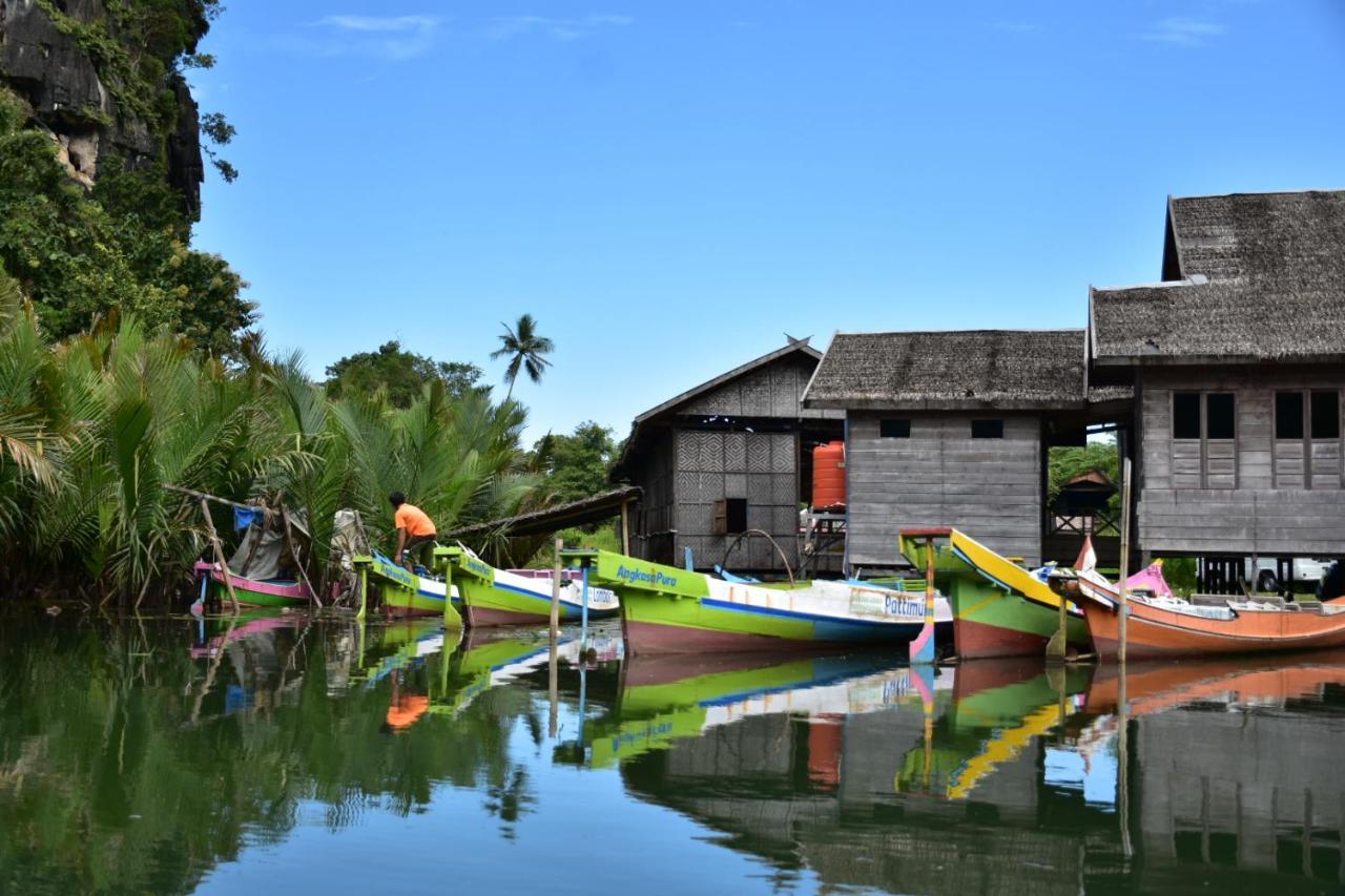 Kampoeng Karst Rammang Rammang Guest House Kasijala Exterior photo